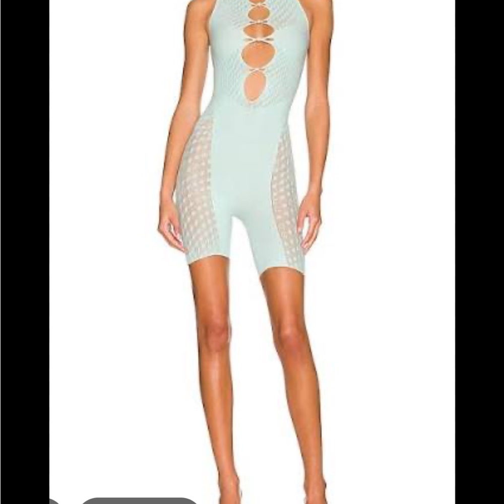 Poster  girl jetta romper turqioise blue